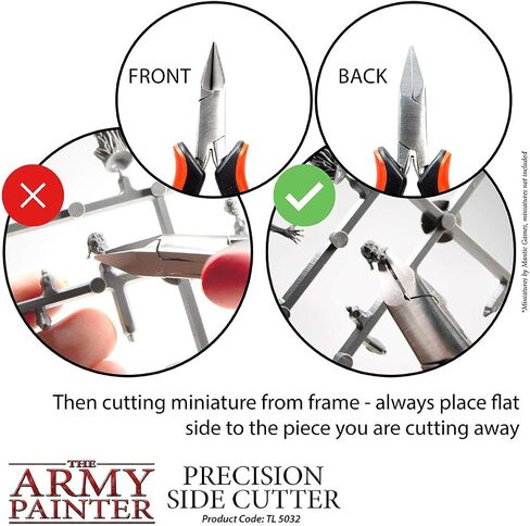 The Army Painter Precision Side Cutter | Side Cutter for Plastic, Resin and Metal Miniatures | Stainless Steel Precision Cutter for Tabletop Wargames Miniature Modelling in Saudi Arabia