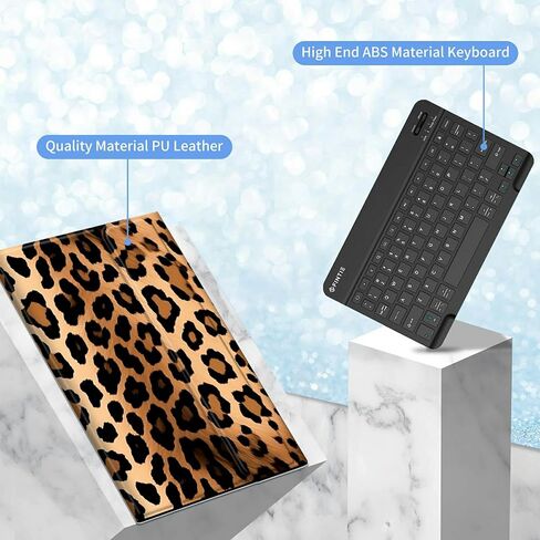 Keyboard Case for Kindle Fire HD 8 & Fire HD 8 Plus Tablet (12th Generation 2022 & 10th Generation 2020 Release) Slim Smart Stand Cover with Detachable Wireless Bluetooth Keyboard,Abstract Sun Leaf in Saudi Arabia