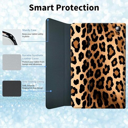 Keyboard Case for Kindle Fire HD 8 & Fire HD 8 Plus Tablet (12th Generation 2022 & 10th Generation 2020 Release) Slim Smart Stand Cover with Detachable Wireless Bluetooth Keyboard,Abstract Sun Leaf in Saudi Arabia