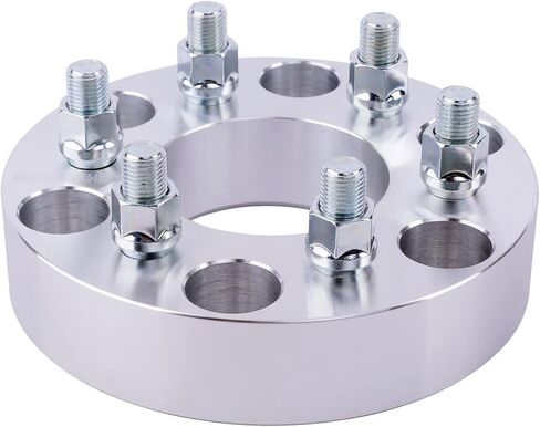 DCVAMOUS 4PC 6x5 to 6x5.5 Wheel Adapters 1 Inch with 12x1.5 Studs 78.1mm Bore Compatible with Chevrolet GMC 6 Lug 6x127 to 6x139.7 for 2003-2006 SSR | 2002-2009 Trailblazer | 2002-2009 Envoy in Saudi Arabia