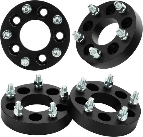 محولات عجلات AEagle 5x4.5 إلى 5x5، 1.25 بوصة 5x114.3 مم إلى 5x127 مم لموديلات Jeep Ford وXJ MJ ZJ KJ KK TJ YJ مزورة 5 فواصل عجلات مع 1/2-20 مسامير 71.5 مم تتحمل 4 قطع in Saudi Arabia
