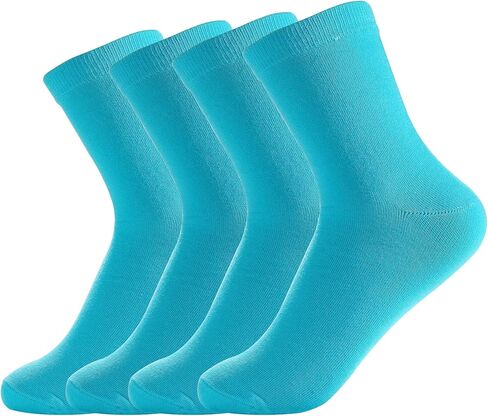 Unisex Cotton Colorful Quarter Crew Socks Athletic Breathable Socks 4-Pair Package (Men8-12 Women 7-11) in Saudi Arabia