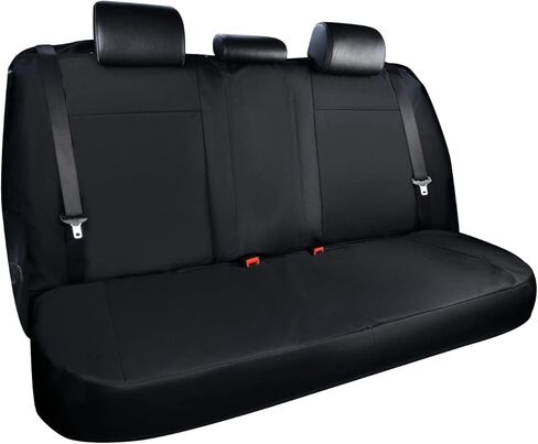 غطاء مقعد خلفي للأطفال والكلاب، غطاء مقعد خلفي مقاوم للماء، غطاء مقعد خلفي أكسفورد للسيارة، واقي مقعد خلفي عالمي مناسب للسيارات وسيارات الدفع الرباعي والشاحنات والشاحنات الصغيرة (M، أسود) in Kuwait