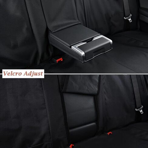 غطاء مقعد خلفي للأطفال والكلاب، غطاء مقعد خلفي مقاوم للماء، غطاء مقعد خلفي أكسفورد للسيارة، واقي مقعد خلفي عالمي مناسب للسيارات وسيارات الدفع الرباعي والشاحنات والشاحنات الصغيرة (M، أسود) in Kuwait