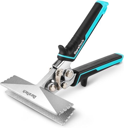 DURATECH 3 Inch Sheet Metal Bender, Hand Seamers Sheet Metal Tools with Ergonomic TPR Handle, Straight Jaw Metal Bending Pliers for Bending, Seaming and Flattening Metal in Saudi Arabia
