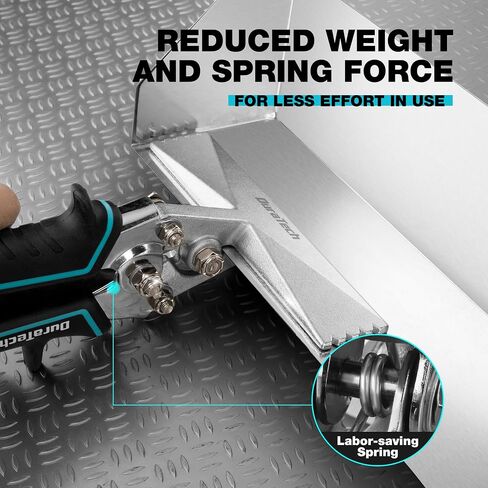 DURATECH 3 Inch Sheet Metal Bender, Hand Seamers Sheet Metal Tools with Ergonomic TPR Handle, Straight Jaw Metal Bending Pliers for Bending, Seaming and Flattening Metal in Saudi Arabia