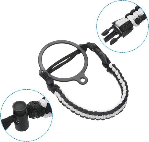PATIKIL Water Bottle Holder, Paracord Handle Carrying Lanyard Strap Carrier with Ring for 12oz to 64oz Wide Mouth Bottles in Saudi Arabia