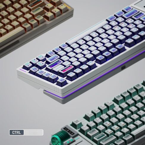 Keytok CTRL Tri-Side Transparent PBT-PC Keycap Set (Mint) in Kuwait