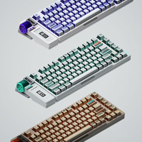 Keytok CTRL Tri-Side Transparent PBT-PC Keycap Set (Mint) in Kuwait