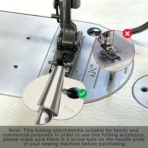 مجموعة قدم حاشية ملفوفة للخياطة 4 قطع (4/6/8/10 مم)، ملحقات ماكينة الخياطة العالمية قدم ضاغط بحاشية ملفوفة، أداة خياطة للمنزل والصناعي in Kuwait