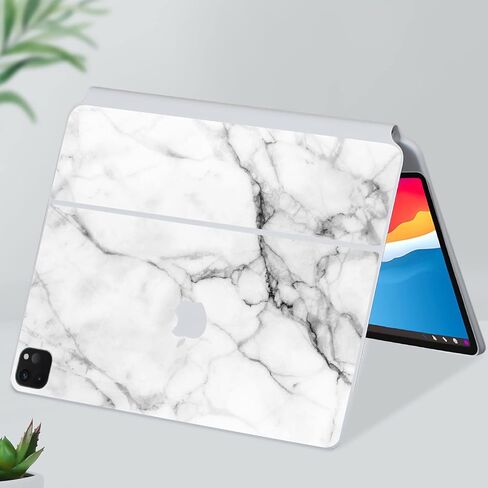 IMMOENUC 4-in-1 Colorful Decals for Apple ipad Pro M2 Magic Keyboard 12.9 inch Full Body Protective Skin Vinyl Sticker Film with Keyboard Cover 2020/2021/2022(for Magic Keyboard 12.9 inches, Marble) in Saudi Arabia