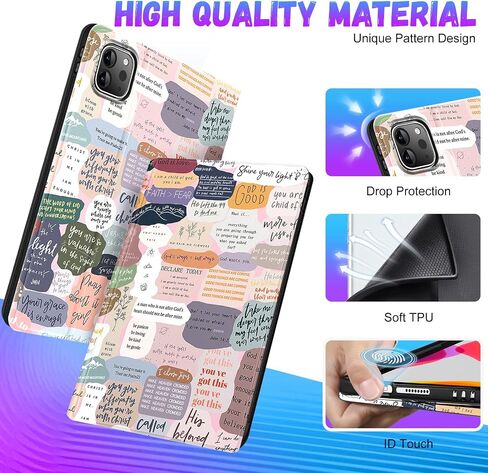 for iPad Pro 12.9 Case for iPad Air 13 Inch 2024 Case Cute Pencil Holder Women Girl Moon Star Folio Cover for Apple 12.9 inch for iPad Pro Case 6th/5th/4th/3rd Generation Air 13 2024 Case in Saudi Arabia
