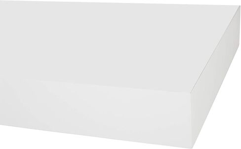 InPlace Shelving, 9604670E, Low Profile Wall Shelf with Invisible Brackets, 48 Inch Width x 7.75 Inch Depth x 1.25 Inch Height, Set of 4, White in Saudi Arabia