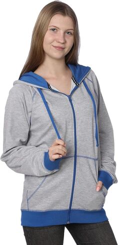 سويت شيرت نسائي من French Terry Active ذو قلنسوة بسحاب كامل ومتوفر بمقاس كبير in Kuwait