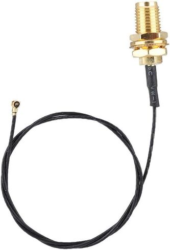 Socobeta 2PCS IPX4 Network Card Cable M.2/NGFF Network Card Cable and 2X 6DBi Antenna for 9260NGW /7265AC/9650AC /BCM94360 in Saudi Arabia