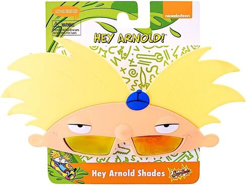نظارات شمس Sun-Staches الرسمية Hey Arnold | يا أرنولد زي التبعي | الأشعة فوق البنفسجية 400 | مقاس واحد يناسب الجميع in Saudi Arabia