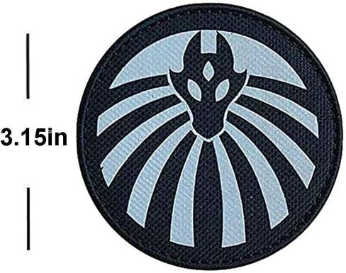 2 pcs Nine-Tailed Fox & MTF Infrared Reflective Patch SCP Special Containment Procedures Foundation Embroidered Tactical Military Morale Patches in Kuwait