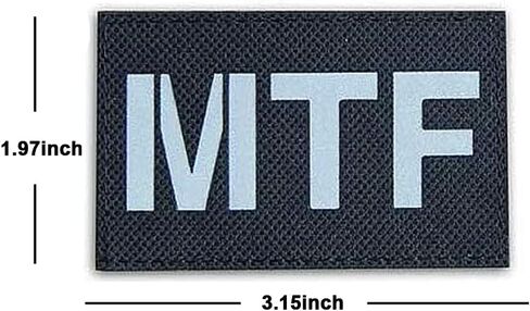 2 pcs Nine-Tailed Fox & MTF Infrared Reflective Patch SCP Special Containment Procedures Foundation Embroidered Tactical Military Morale Patches in Kuwait