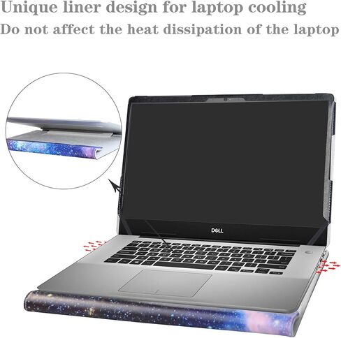 حافظة حماية Alapmk لجهاز Dell inspiron 15.6 بوصة 5580 5585/inspiron 15 2 في 1 7590 7591/Vostro 15 5581/MSI Creator 15 & 16 بوصة HP ZBook Firefly 16 G9/ThinkBook 16p G2 ACH، أسود in Saudi Arabia