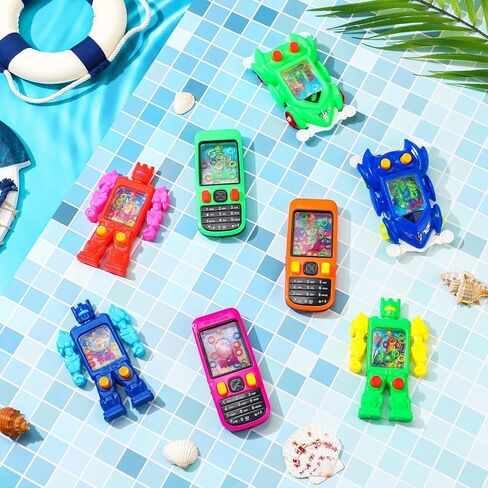 48 Pack Colorful Handheld Water Game Cellphone Water Ring Game Bulk Handheld Game Water Ring Toss for Beach Toys Party Favors Birthday Classroom Prize Box Back to School Gift in Saudi Arabia