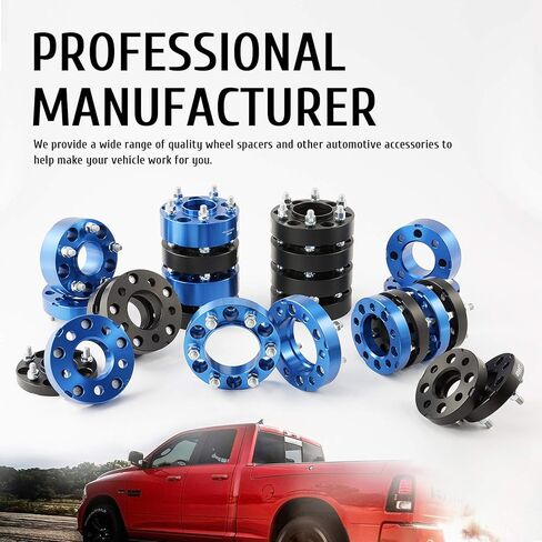فواصل عجلات Orion Motor Tech 5x4.5 إلى 5x5، تجويف 1.25 بوصة 71.5 مم مع مسامير 1/2"-20 متوافقة مع جيب TJ وجيب شيروكي وجيب رانجلر فورد رينجر موستانج، فاصل عجلات 5x114-5x127، 4 قطع (أسود) in Saudi Arabia