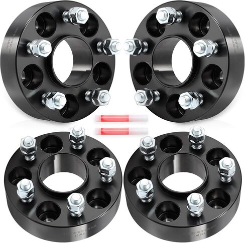 SCITOO 4pcs 5x110 wheel spacers 1.5" Bore 65.1mm Studs 12x1.25 5Lug Wheel Spacers Hubcentric Fit for for Cherokee 2014-2023, for Compass 2017-2023, for Renegade 2015-2023, for 500X 2016-2023 in Saudi Arabia