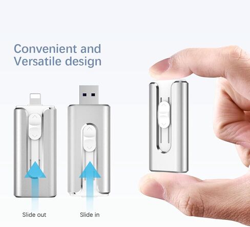 محرك أقراص فلاش Vansuny USB 3.0 بسعة 64 جيجابايت، 3 في 1 محرك فلاش USB عصا ذاكرة للصور للهاتف/الوسادة وهاتف Android/الكمبيوتر اللوحي والكمبيوتر الشخصي in Kuwait