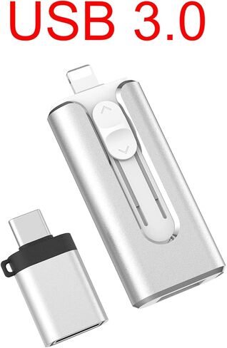 محرك أقراص فلاش Vansuny USB 3.0 بسعة 64 جيجابايت، 3 في 1 محرك فلاش USB عصا ذاكرة للصور للهاتف/الوسادة وهاتف Android/الكمبيوتر اللوحي والكمبيوتر الشخصي in Kuwait