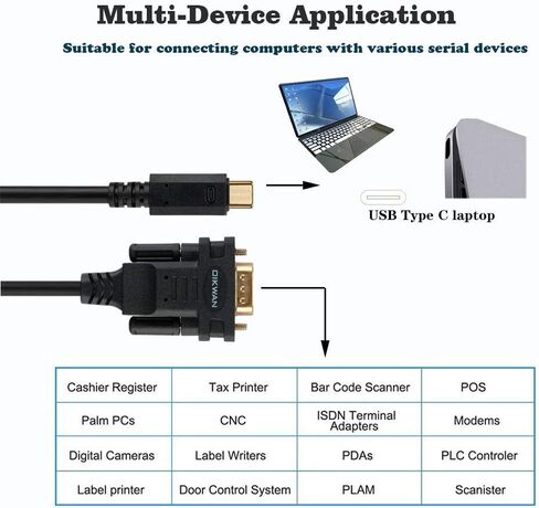 USB إلى RS232 كابل ذكر DB9 التسلسلي، 2-حزمة in Kuwait