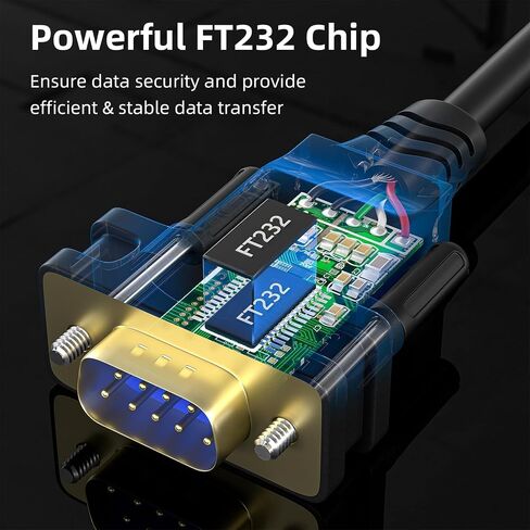 USB إلى RS232 كابل ذكر DB9 التسلسلي، 2-حزمة in Kuwait