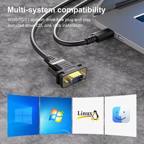 USB إلى RS232 كابل ذكر DB9 التسلسلي، 2-حزمة in Kuwait