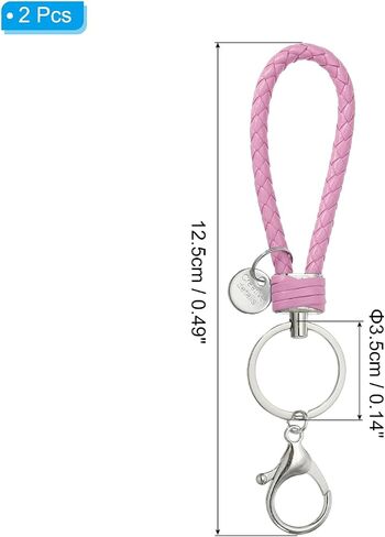 PATIKIL Keychain Bracelet, Woven Leather Wristlet Keychain for Women and Men for Car Keys, Bag Decoration in Saudi Arabia