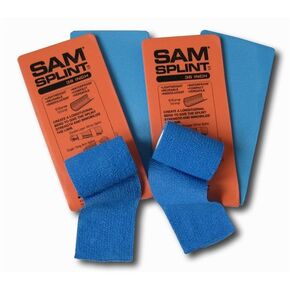 SAM® SPLINT COMBO PACK (2 ORANGE/BLUE 36" SPLINTS & 2 BLUE COHESIVE WRAP)