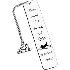 Cat Bookmark, Cute Bookmarks, Fathers Day Gift for Cat Dad, Cat Mom Gifts, Book Marks for Reading Women Men Kids, Cat Lover Gifts,Book Lovers Gifts,Book Accessories,Birthday Gifts for Women Friendship