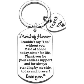 Bridesmaid Gifts for Wedding Day - Bridesmaid Proposal Gifts, Maid of Honor Today Sister for Life, Bridal Shower Gifts for Bridesmaid, Bachelorette Gifts from Bride-to-be