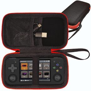Hard Carrying Case for Anbernic RG35XX H Retro Handheld Game Console, RG35XX H Case for Anbernic Retro Handheld Game Console Accessories (Black)