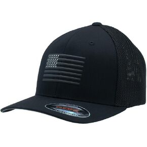 The Pride American Flag Flexfit hat Men Women Baseball Cap Premium Patch Designed in USA in Saudi Arabia