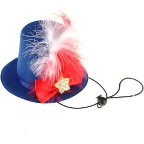 BinaryABC 4th of July Dog Cat Costumes Hat,Patriotic Pet Hat,Independence Day Memorial Day Fourth of July Party Supplies