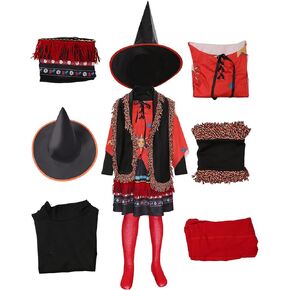 زي Taeyue Kids Girls Sarah Sanderson التنكري Winifred Sanderson Halloween Witch Cosplay Dress الزي للأطفال in Kuwait