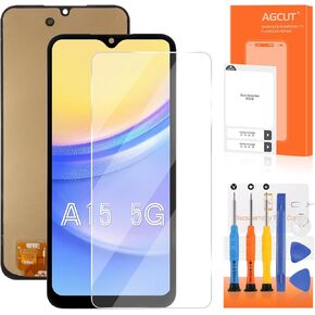 شاشة OLED بديلة لهاتف Samsung Galaxy A15 5G لشاشة Samsung A15 5G LCD SM-A156U SM-A156P SM-A156W شاشة LCD رقمية تعمل باللمس بدون إطار (يدعم بصمة الإصبع) in Kuwait
