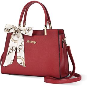 Women's Leather Handbag Top-handle Tote Shoulder Bag Satchel Crossbody Purse