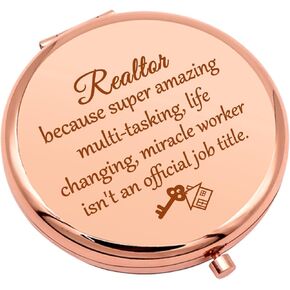 Realtor Gifts for Women Closing Gifts for Realtor Appreciation Gifts Folding Makeup Mirror Thanks You Gifts Compact Makeup Mirror for Real Estate Agent Salesperson New Realtor Broker