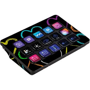 MightySkins Skin Compatible with Elgato Stream Deck MK.2 - Hearts | Protective, Durable, and Unique Vinyl Decal wrap Cover | Easy to Apply, Remove, and Change Styles | Made in The USA