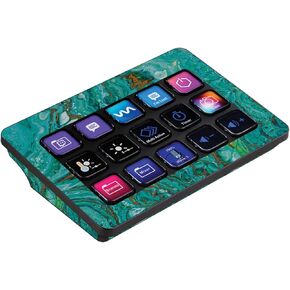 MightySkins Skin Compatible with Elgato Stream Deck MK.2 - Turquoise Ripple | Protective, Durable, and Unique Vinyl Decal wrap Cover | Easy to Apply, Remove, and Change Styles | Made in The USA