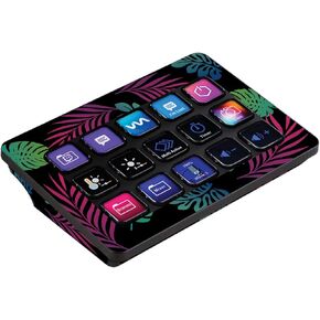 MightySkins Skin Compatible with Elgato Stream Deck MK.2 - Neon Tropics | Protective, Durable, and Unique Vinyl Decal wrap Cover | Easy to Apply, Remove, and Change Styles | Made in The USA