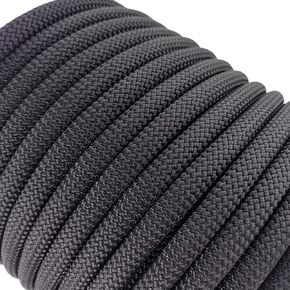 Ritafc Climbing Rope Static Rope UIAA Rappelling Rope 11mm 100FT Static Line Nylon Kern Mantle Rope for Rock Climbing, Mountain Tree Climbing, Hauling, Rescue, Climbing Equipment