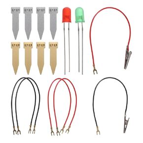 PATIKIL Fruit Battery Science Kit, Fruit Battery Light Science Kit DIY Experiment Orange Potato Lemon Physics Teaching with RGB LED for Educational Lab