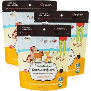 CocoTherapy Coconut Chips - 6 oz Each (3 Pack)