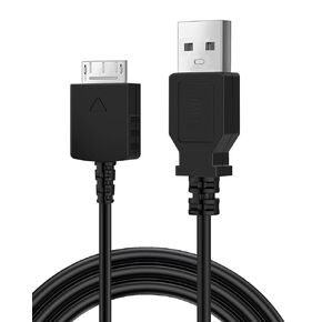 كابل شحن USB MP3 MP4 بديل لشاحن متوافق مع كابل شحن Sony Walkman NWZ، لسلسلة A، سلسلة S، سلسلة E، سلسلة X، سلسلة Z -5FT