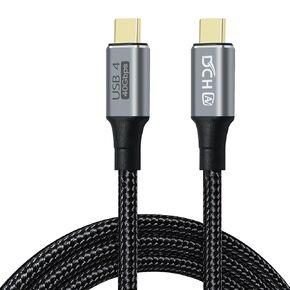 4ft USB 4 Cable USB C to USB C 8K HD Display Video 40 Gbps Data Transfer 100W Fast Charging Cord USB4 Type C to Type C Charger 5A Nylon Braided Wire for Monitor Laptop Docking Hub Cell Phone